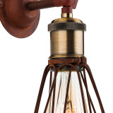 Firstlight Arcade Industrial Style Wall Light Rustic Brown 2