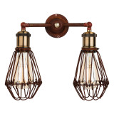 Firstlight Arcade 2-Light Wall Light in Rustic Brown