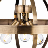 Firstlight Healey Contemporary Style 3-Light Pendant Light Antique Brass 2