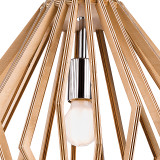 Firstlight Cadiz Modern Style Sculptured 42cm Pendant Light Natural Wood 2