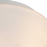 Firstlight Veneto Modern Style 2-Light Flush Ceiling Light in White and Opal Glass 2