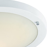 Firstlight Rondo Modern Style 31cm Flush Ceiling Light in Matt White and Opal Glass 2