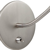 Firstlight Ritz LED Flexible Wall Spotlight 3W with On/Off Switch Warm White Brushed Nickel 2