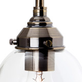 Firstlight Victoria Traditional Gas Lamp Style Bell Wall Light in Antique Brass and Clear Glass 2