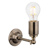 Firstlight Indy Retro Style Wall Light Antique Brass 1