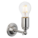 Firstlight Indy Retro Style Wall Light Brushed Steel 1