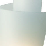 Firstlight Vetro Modern Style Wall Light in Satin Steel and Acid Glass 2