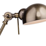 Firstlight Beau Retro Style Desk Lamp with On/Off Switch Antique Brass 2