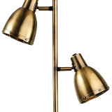 Firstlight Vogue Modern Style 3-Light Floor Lamp with On/Off Foot Switch Antique Brass 2