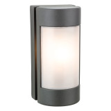 Firstlight Arena Modern Style Half Lantern in Graphite and Opal 1