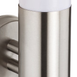 Firstlight Plaza Modern Style Lantern in Stainless Steel and Opal 2