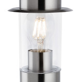 Firstlight Darwin Modern Style Post Light in Stainless Steel and Clear 2
