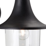 Firstlight Astra Anti-Corrosion Style Downlight Lantern in Black and Clear Glass 2