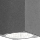 Firstlight Dino Modern Style LED Up and Down Up and Down Light 6W Cool White Graphite 2