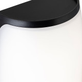 Firstlight Apollo Modern Style LED Bulkhead 12W Warm White in Black and Opal 2