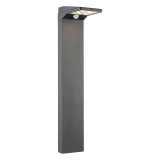 Firstlight LED Cyrus Solar Outdoor Post Light PIR Sensor Warm White 3000K in Graphite