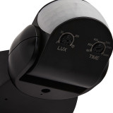 Zink Adjustable PIR Sensor Dion 180° Black 12-Metre Range 2
