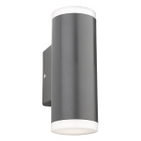 Firstlight Kuga Anti-Corrosion LED 2-Light Round Up and Down Light 8W Cool White Graphite 1