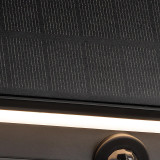 Firstlight LED Augusta Solar 220mm Outdoor Wall Light with PIR Sensor Warm White 3000K in Black 2