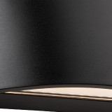 Firstlight LED Ibiza Outdoor Wall Up and Down Light Resin Warm White 3000K in Black 2