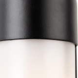 Firstlight Murray Outdoor Wall Half Lantern Opal in Black 2