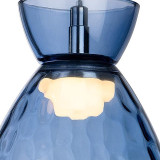 Firstlight LED Royale Pendant Light Warm White 3000K Blue in Chrome 2