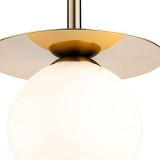 Firstlight Jules Pendant Light Opal in Brushed Brass 2
