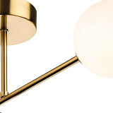 Firstlight Lando 4-Light Semi-Flush Ceiling Light Opal in Brushed Brass 2
