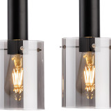 Firstlight Phase 3-Light Pendant Light Smoked in Black 2