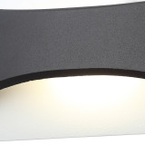 Zink STROUD 12W LED Outdoor Up and Down Wall Light Black Image 2