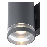 Zink LENS Outdoor Up and Down Wall Light with Dusk Til Dawn Sensor Anthracite Image 3