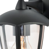 Zink PERDITA Outdoor Curved Wall Lantern Black 2