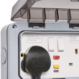 Zink 2 Gang IP66 RCD 13A Socket Image 2