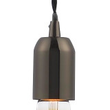 Inlight Dale E27 Pendant Cord Set Black Nickel & Black 2