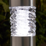 SuperBright LED Solar Bollard Light STELLA (4 Pack) White Brushed Stainless Steel Image 2