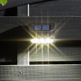 SuperBright LED Solar PREMIER Wall and Fence Light (4 Pack) White Black Image 6