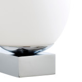 Spa Aglos LED Single Globe Wall Light 3W Cool White Opal Glass and Chrome Image 3