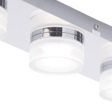 Spa Amalfi LED 4 Flush Light Bar Spotlight 20W Cool White Opal and Chrome Image 3