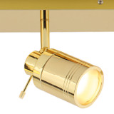 Spa Scorpius 4 Light Flush Light Bar Spotlight Brass 2