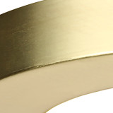 Spa 139mm Tauri LED Flush Ceiling Light Ring Satin Brass 2