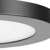 Spa 164mm Tauri LED Flush Ceiling Light Ring Satin Black 2