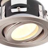 Spa Cali Tiltable Downlight Satin Chrome Image 2