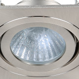 Spa Cali Square Tiltable Downlight Satin Chrome Image 2