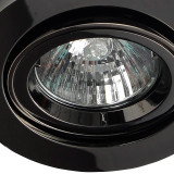 Electralite Yate Tiltable Fire Rated Downlight IP20 Black Chrome