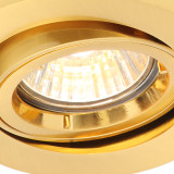 Electralite Yate Tiltable Fire Rated Downlight IP20 Satin Brass Image 2