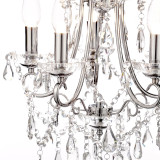 Spa Pro Annalee 385mm 5-Light Chandelier Crystal Glass and Chrome Image 3