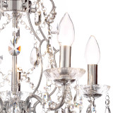 Spa Pro Annalee 500mm 5-Light Chandelier Crystal Glass and Chrome Image 3