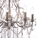 Spa Pro Annalee 8-Light Chandelier Crystal Glass and Chrome Image 4
