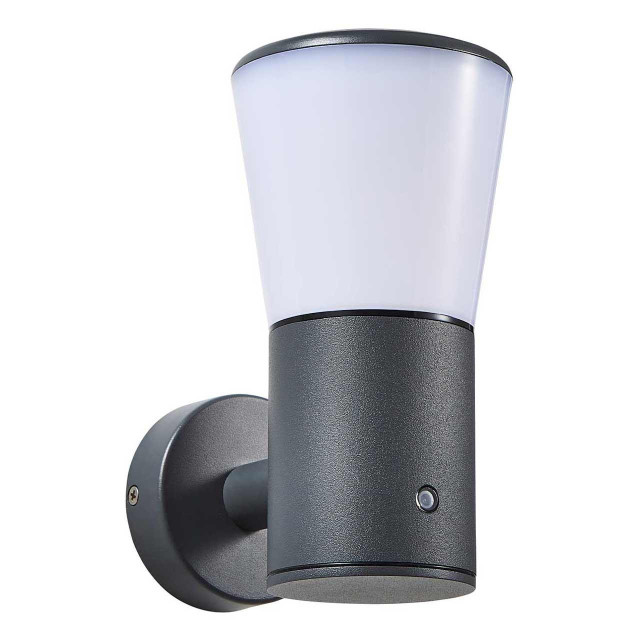 Zink GAMMA Outdoor Wall Light with Dusk Til Dawn Sensor Anthracite Main Image