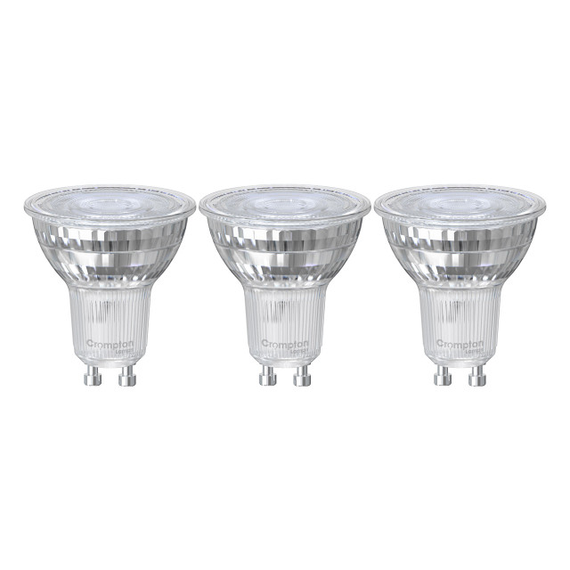 Crompton Lamps LED GU10 3.7W Warm White Dimmable 3 Pack
